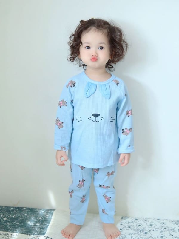 Pijama Azul Estampado