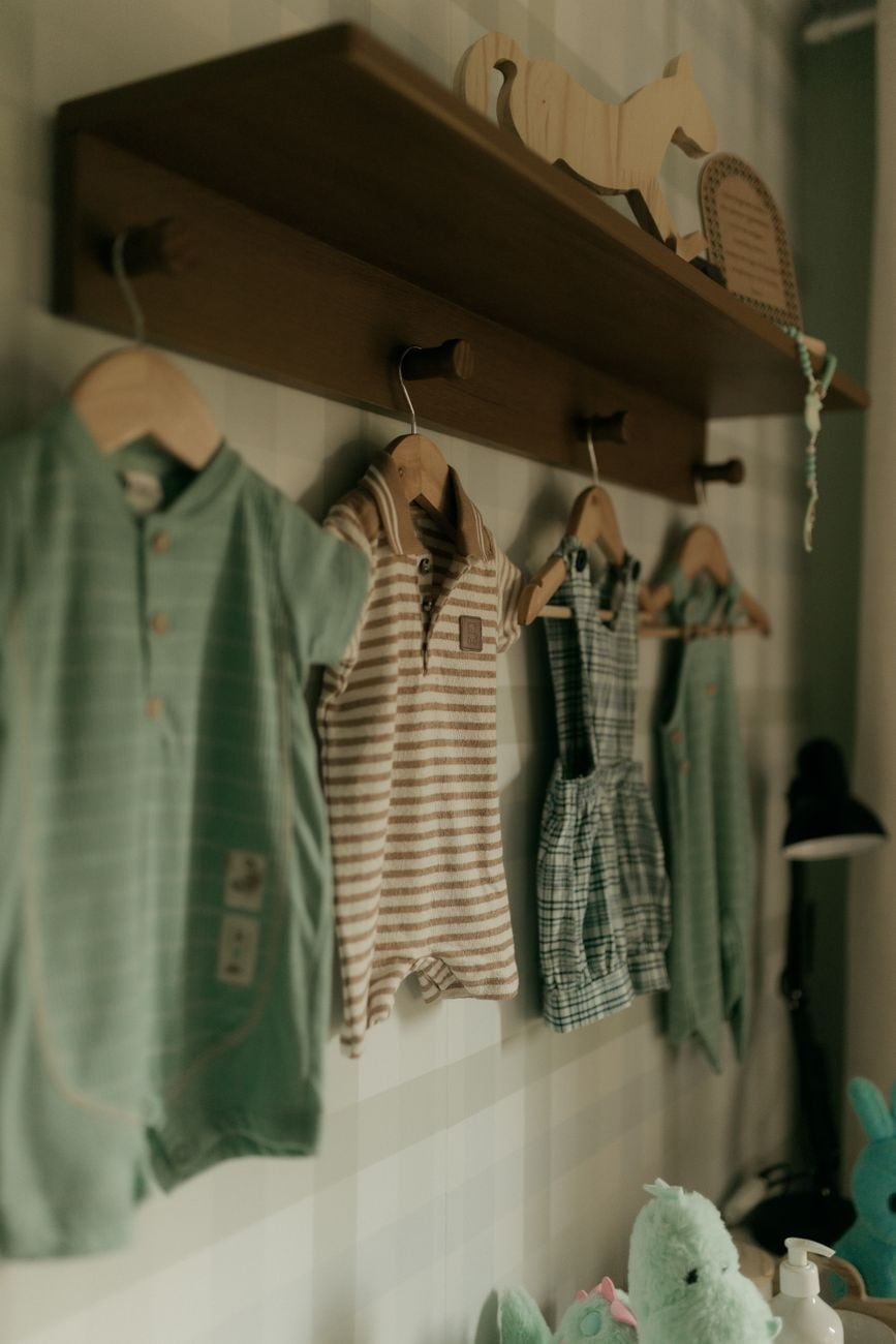 Body Listrado Verde — Bebê