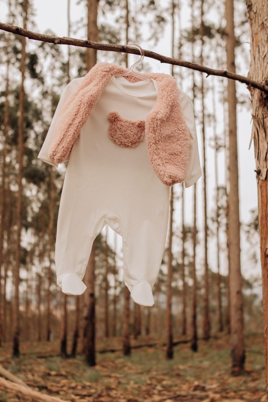 Macacão Ursinho Rosa — Bebê